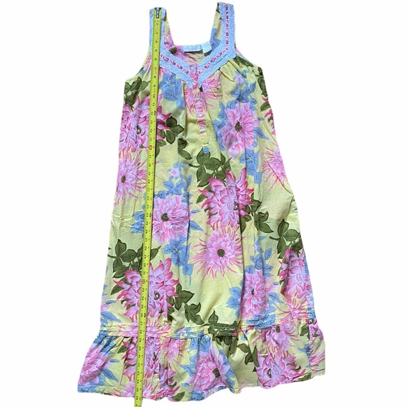 Soft Surroundings Maxi Floral Yellow Lace Dress - Picture 8 of 10